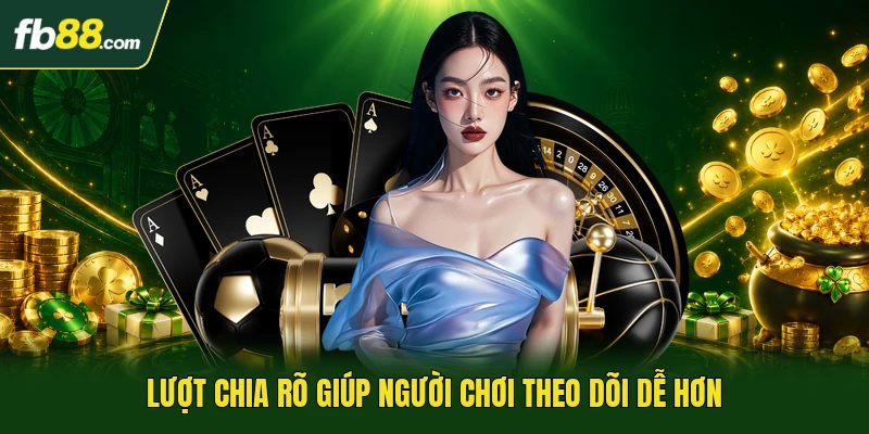Lượt chia rõ giúp người chơi theo dõi dễ hơn