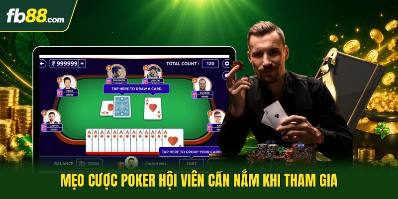 Mẹo cược poker hội viên cần nắm khi tham gia